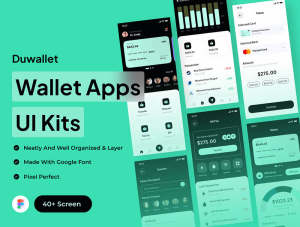 设计森林下午茶： 电子钱包App应用程序 UI 套件