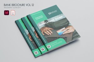 银行业务杂志宣传册设计模板v12 Bank Brochure Vol.12