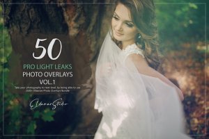50个专业漏光效果照片叠层背景素材v1 50 Pro Light Leaks Photo Overlays – Vol. 1