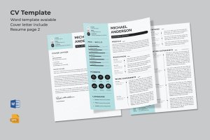 社交媒体助理简历设计模板 Social Media Assistant Resume