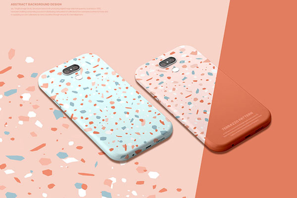 手机壳图案抽象包装设计海报韩国素材[psd]