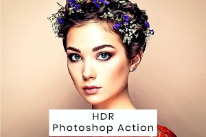 HDR锐化效果照片处理PS动作 HDR Photoshop Action