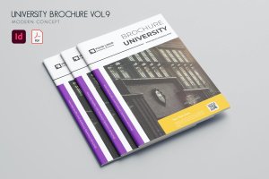 大学教育杂志宣传册设计模板v9 University Brochure Vol.9