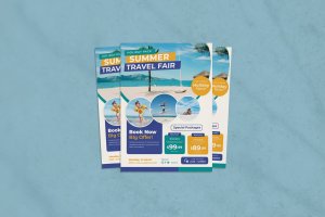 夏季热带旅行传单设计 Summer Fair Flyer