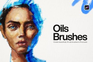 10个iPad专用油漆Procreate笔刷素材 10 Oil Brushes | Procreate