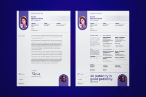 创意排版白色个人简历模板下载 Professional Resume & Cover Letter