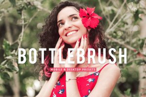 红色滤镜照片处理Lightroom预设 Bottlebrush Mobile & Desktop Lightroom Presets