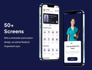 设计森林下午茶：医生&健康App应用程序UI套件