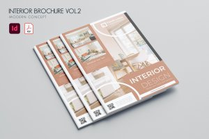 室内设计家居杂志宣传册模板v2 Interior Brochure Vol.2