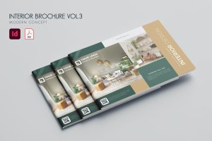 室内设计家居杂志宣传册模板v3 Interior Brochure Vol.3