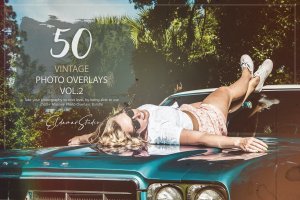50个复古照片叠层背景素材v2 50 Vintage Photo Overlays – Vol. 2