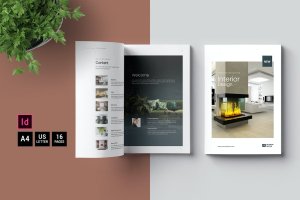 室内设计手册目录杂志模板 Interior Brochure Catalogs