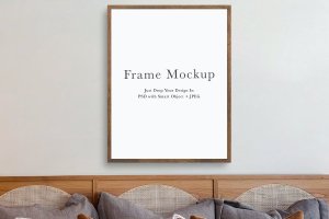 室内背景照片作品展示相框画框样机模板#1937 Frame Mockup #1937, Interior Mockup