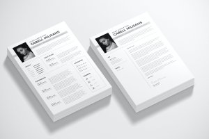 经典白色背景CV个人简历模板下载 CV Curriculum Vitae Template