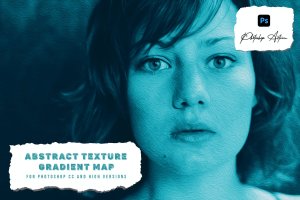抽象纹理渐变贴图照片效果PS动作 Abstract Texture Gradient Map Photoshop Action