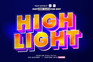 3D分层立体矢量文本/文字效果样式素材v51 Text Effect Vol 51