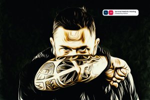 写实绘画效果照片处理PS动作 Terminal Realistic Painting Photoshop Action