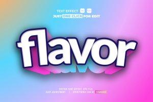 3D渐变彩色矢量文本/文字效果样式素材v35 Text Effect Vol 35