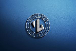 蓝色纹理3D金属Logo展示样机 METAL BLUE MOCKUPS TEXTURE PRESENTATIONS