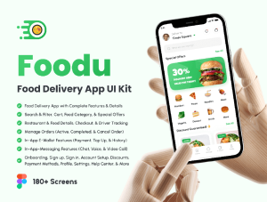 设计森林下午茶：送餐App应用UI套件