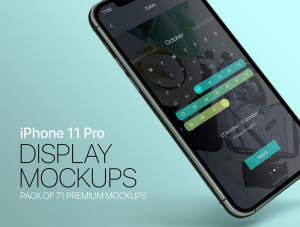 设计森林下午茶：iPhone 11 Pro手机屏幕显示UI样机