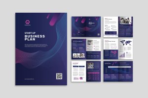 商业提案计划/企业杂志画册设计模板v1 Business Plan