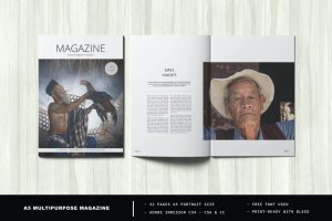 A5规格多用途杂志模板 A5 Multipurpose Magazine Template