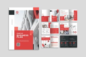 商业提案计划/企业杂志画册设计模板v4 Business Plan