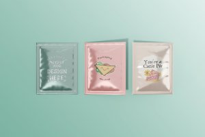 零食小袋包装设计样机 Pouch Packaging Mockups