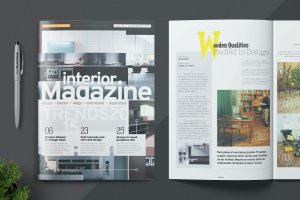 房屋建筑杂志画册设计 Magazine Template