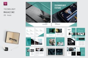 方形尺寸技术科技产品杂志画册设计 Future Square Technology Magazine