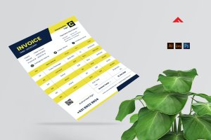 施工企业费用清单发票收据模板 Construction Invoice Template