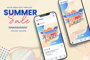 夏季优惠促销Banner模板 Summer Sale Banner Templates