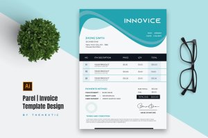 工作单据发票模板设计 Parel  Invoice Template Design