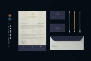 企业品牌文具模板 Halaskar Stationary
