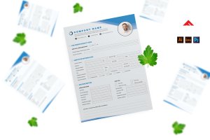 会员登记表单设计模板 Member Registration Form