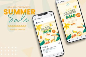 夏季折扣销售Banner模板 Summer Sale Banner Templates