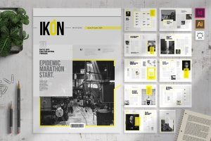 商业项目计划书模板 Ikon | Business Magazine Template