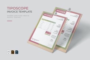 店铺发货列表清单设计模板 Tiposcope | Invoice