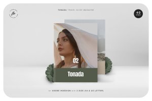 旅行宣传册杂志模板 Tonada Travel Guide Magazine
