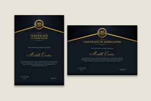 认证证书设计模板 Certificates