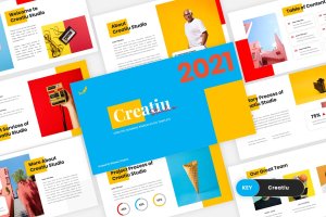 创意作品产品展示Keynote幻灯片模板 Creatiu – Creative Keynote Template