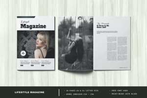 高雅生活方式杂志版式设计模板 Lifestyle Magazine