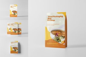 塑料袋食品包装设计样机 Food Packaging Mockup