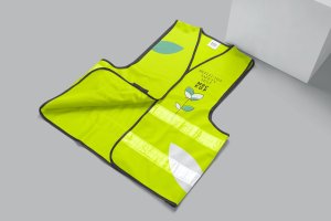 安全背心工作服设计样机 Safety Vest Mockups