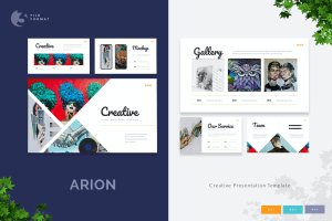 商业营销演示幻灯片PowerPoint模板 Arion – Creative Presentation Template