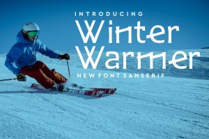 冬季主题无衬线字体 Winter Warmer Font