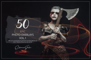 50个彩色线条照片叠层背景素材v1 50 Epic Photo Overlays – Vol. 1