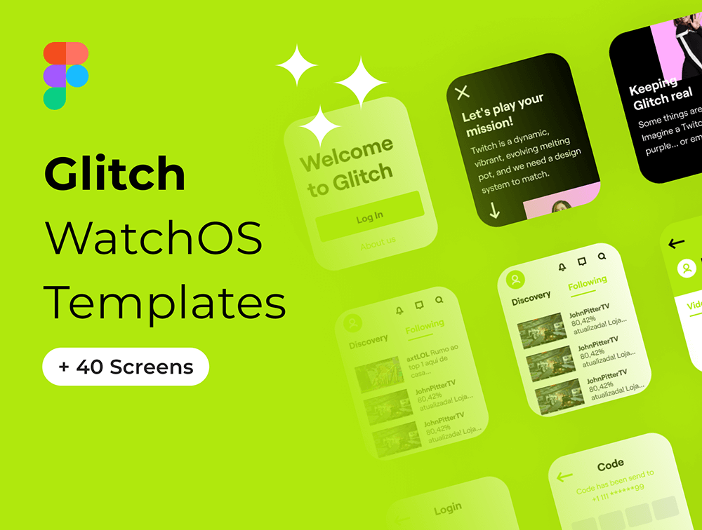 设计森林下午茶：直播App手表UI界面设计WatchOS模板