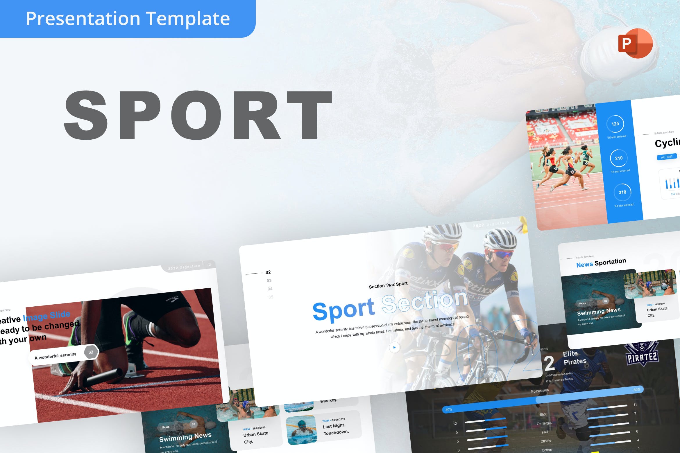 体育运动PowerPoint演示文稿模板 Sport PowerPoint Template